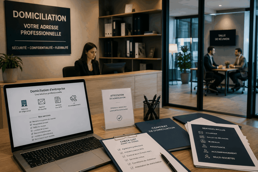 Société de domiciliation : une adresse professionnelle sans local
