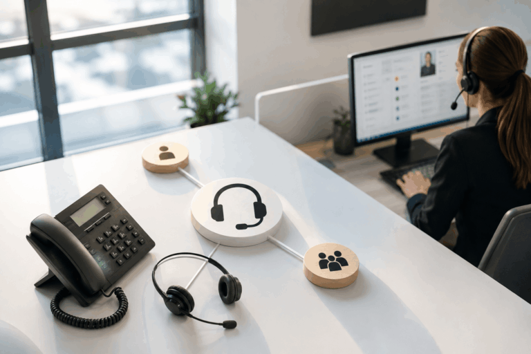Standard téléphonique externalisé pour gérer les appels entrants d'une entreprise